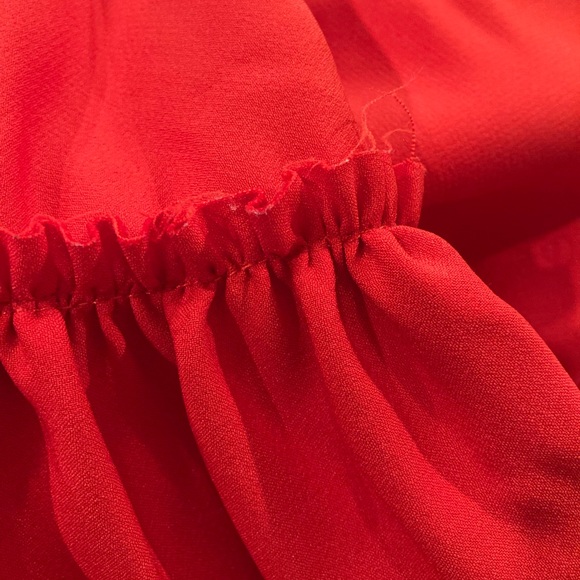 Zara Red Cropped Jacket, Size L, Red - Picture 8 of 13